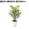 観葉植物 人工樹木 フェイクグリーン 造花 テーブルヤシ PE 高さ550mm 鉢:SA-5(WH) 卓上