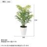観葉植物 人工樹木 フェイクグリーン 造花 テーブルヤシ PE 高さ550mm 鉢:SA-5(WH) 卓上-5