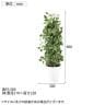 観葉植物 人工樹木 フェイクグリーン 造花 マーブルポトスヘゴ 高さ900mm 鉢:SA-7(WH)-6
