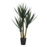 観葉植物 人工樹木 フェイクグリーン 造花 ユッカ ブラックポット付き 高さ1250mm-19