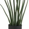 観葉植物 人工樹木 フェイクグリーン 造花 サンスベリア・スタッキー ブラックポット付き 高さ850mm-2
