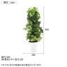 観葉植物 人工樹木 フェイクグリーン 造花 MIXヘゴ グリーン/ライム 高さ900mm 鉢:SA-7(WH)-1