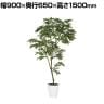 観葉植物 人工樹木 フェイクグリーン 造花 エバーフレッシュ FST 高さ1500mm 鉢:SA-8(WH)