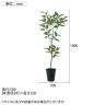 観葉植物 人工樹木 フェイクグリーン 造花 デコラトリカラー FST 高さ1800mm 鉢:SA-10(BK)-5