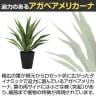 観葉植物 人工樹木 フェイクグリーン 造花 アガベ・アメリカーナ 高さ800mm 鉢:SA-8(BK)-3