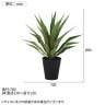 観葉植物 人工樹木 フェイクグリーン 造花 アガベ・アメリカーナ 高さ800mm 鉢:SA-8(BK)-6