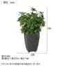 観葉植物 人工樹木 フェイクグリーン 造花 ミント 高さ300mm 鉢:Pスクエア(BK) 卓上-1