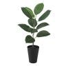 観葉植物 人工樹木 フェイクグリーン 造花 デコラゴム ルーツポット 高さ550mm 鉢:SA-4(BK) 卓上-19