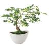観葉植物 人工樹木 フェイクグリーン 造花 ヤマモミジ ボウル GREEN 高さ450mm 鉢:BB-25(WH) 卓上-19