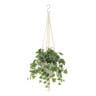 観葉植物 人工樹木 フェイクグリーン 造花 グレイシアアイビー 鉢:HP-15(WH) ハンギング植栽 ハンギングポット 吊り下げポット 高さ750mm-19