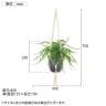 観葉植物 人工樹木 フェイクグリーン 造花 ワイルドグラスファン 鉢:HP-15 (DG) ハンギング植栽 ハンギングポット 吊り下げポット 高さ750mm-5