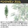 観葉植物 人工樹木 フェイクグリーン 造花 ベンジャミン スリム FST 高さ1800mm 鉢:RP-265-2