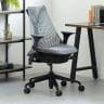 【8月下旬入荷予定】Sayl Chair セイルチェア ブラックフレーム アジャスタブルアーム 前傾チルト HermanMiller ハーマンミラー オフィスチェア 人間工学 座面チャコール AS1YA23HAN2BKBBSGSG1HA03-1