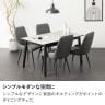 【4脚セット】ダイニングチェア MARYU 合皮 PVCレザー キルティング スチール脚 黒脚 シンプル モダン 肘無し リビング椅子 食卓椅子 おしゃれ グレー-1