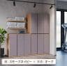 東馬×オフィスコム Variest ロッカー 2人用 ハーフスタンダード 木製ロッカー 鍵付き【国産】【完成品】幅593×奥行540×高さ920mm オフィスロッカー スリムロッカー 更衣ロッカー 収納棚-5