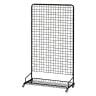 スキマ型ワゴン スタンドネット什器 ネットスタンド ネットラック 陳列什器 キャスター付き 片面 幅895×奥行430×高さ1595mm 店頭用 催事 デッドスペース-19