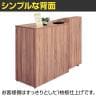 木製スリムマルチカウンター 作業台 レジ台 受付台 受付カウンター ハイカウンター キャスター付き 配線キャップ 幅450×奥行450×高さ1000mm 接客-3