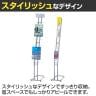 カタログスタンド マガジンスタンド マガジンラック パンフレットスタンド チラシスタンド シルバーメタリック スチール製 A4三ツ折用 1列8段 業務用 受付-1