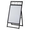 パンフレット差し付き フロントオープンポスタースタンド インフォメーションスタンド メニュースタンド 案内板 A型看板 フロアスタンド 片面 A1-19