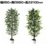 観葉植物 人工樹木 フェイクグリーン インテリアグリーン 造花 ベンジャミン 高さ2100mm