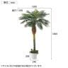 観葉植物 人工樹木 フェイクグリーン インテリアグリーン 造花 デラックスパームツリー 高さ1800mm-5