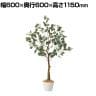 観葉植物 人工樹木 フェイクグリーン インテリアグリーン 造花 ユーカリ 高さ1150mm