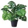 卓上グリーンポット 観葉植物 人工樹木 フェイクグリーン インテリアグリーン 造花 モンステラ 幅580×奥行580×高さ350mm-19