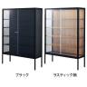 ラテラルショーケース コレクションケース 鍵付き 脚付き 店舗什器 収納 業務用 展示用 店頭用 幅1254×奥行419×高さ1800mm スチール棚板4枚 ガラス引き戸 JIS規格-1