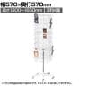 3列4面回転カード入れ 120ポケット キャスター付き 回転什器 陳列什器 回転ラック 回転スタンド ポストカード什器 高さ調節 業務用 店舗 雑貨 書店 本屋
