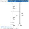 重量用ハンガーラック 2段 コートハンガー キャスター付き スチール製 幅990×奥行450×高さ1500～2130mm 業務用 アパレル 店舗什器 陳列什器 クローム-8