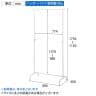 丸パイプハンガーラック オーバーハングタイプ コートハンガー スチール製 幅900×奥行400×高さ1150～1750mm 7段階調節 業務用 アパレル 店舗什器 陳列什器-2