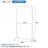 卓上・フロア兼用ハンガーラック 角パイプ スチール製 幅464×奥行300×高さ850mm 業務用 アパレル 雑貨 レジ前 受付 店舗什器 陳列什器-4