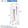 傘掛け 3段 傘スタンド 傘立て キャスター付き 幅450×奥行400×高さ1393mm 業務用 アパレル 雑貨 店頭用 店舗什器 陳列什器 オフィス エントランス-2