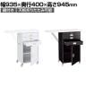 スチール製作業台 収納付きタイプ 鍵付き レジ台 カウンター キャスター付き 天板折りたたみ可能 幅935×奥行400×高さ945mm 業務用 店頭用 店舗什器
