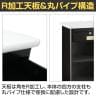 スチール製作業台 スリム型 スライド棚付き 扉なし レジ台 カウンター キャスター付き 幅450×奥行400×高さ970mm 業務用 店頭用 店舗什器 コンパクト-5