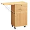 木製作業台 収納付き 鍵なし レジ台 カウンター キャスター付き 天板折りたたみ可能 幅900×奥行400×高さ945mm 業務用 店頭用 店舗什器-19