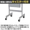 スチールミラー 鏡 スタンドミラー クローム キャスター付き 全身 姿見 幅400×奥行400×高さ1540mm 鏡厚さ5mm 業務用 店頭用 店舗什器 アパレル 雑貨 試着室-2