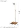 バッグホルダー 卓上スタンド スチール製 高さ調節可能 幅130×奥行130×高さ379～560mm 業務用 店頭用 アパレル 雑貨 店舗什器 陳列什器 モダンアンティーク-4