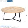 丸型ステージ 大 木製天板 スタッキング可能 直径440×高さ194mm 業務用 店頭用 店舗什器 陳列什器 アパレル 雑貨 インテリア収納-2