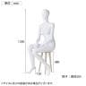 婦人全身リアルマネキン 座りポーズ 全身 女性 業務用 店頭用 店舗什器 陳列什器 アパレル ABS樹脂製-1