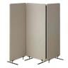吸音パーテーション 3連タイプ 間仕切り 衝立 自立式パネル 通常脚 脚付き 集中ブース リモート会議 受付 オフィス 幅1800×奥行350×高さ1552mm-19