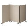 吸音パーテーション 3連タイプ 間仕切り 衝立 自立式パネル 通常脚 脚付き 集中ブース リモート会議 受付 オフィス 幅2400×奥行350×高さ1352mm-19