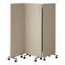 吸音パーテーション 3連タイプ 間仕切り 衝立 自立式パネル キャスター脚 脚付き 集中ブース リモート会議 受付 オフィス 幅1800×奥行350×高さ1591mm-19