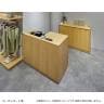 レジスタンド 受付カウンター 会計カウンター 木製 平台タイプ 引き出し 配線キャップ 鍵付き 店舗什器 接客 業務用 美容室 カフェ 幅600×奥行600×高さ900mm-6