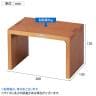 木製コの字ディスプレイ パイン集成材 ディスプレイ台 天然木 幅200×奥行130×高さ120mm 業務用 店頭用 店舗什器 陳列什器 アパレル 雑貨 インテリア収納-3