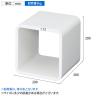 ディスプレイキューブ 木製 ディスプレイ台 200mm角 業務用 店頭用 店舗什器 陳列什器 アパレル 雑貨 インテリア収納-2