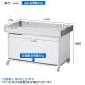平台ワゴン ホワイト キャスター付き セールワゴン 陳列什器 2way 折りたたみ可能 販売台 店舗什器 テーブル 商品陳列 幅1200×奥行750×高さ800mm 業務用 店頭用-1
