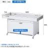 平台ワゴン ホワイト キャスター付き セールワゴン 陳列什器 2way 折りたたみ可能 販売台 店舗什器 テーブル 商品陳列 幅1800×奥行750×高さ800mm 業務用 店頭用-1