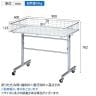 折りたたみワゴン クローム キャスター付き セールワゴン 投げ込みワゴン 陳列什器 ネットワゴン バスケット 商品陳列 幅900×奥行600×高さ782mm 業務用 店頭用-1