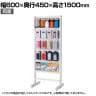 両面有孔パネルスタンド 有孔ボードスタンド ホワイト 幅600×奥行450×高さ1500mm 穴あきボード ディスプレイボード 店舗什器 陳列什器 店頭用 業務用